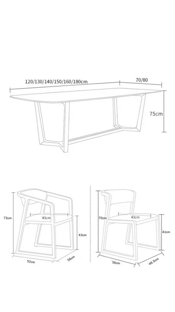 JONES Modern Sintered Stone Dining Table