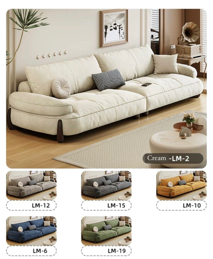 NOVIA Modern Scratch Proof Fabric Sofa