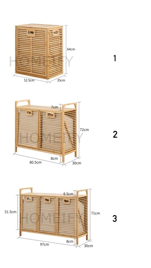 ALTAIR Modern Bamboo Storage Basket