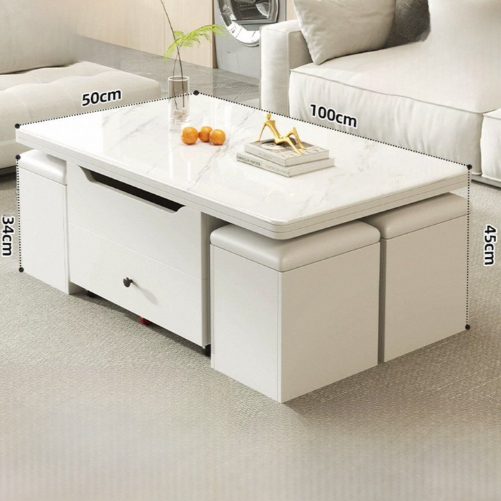 TWALEN Modern Extendable Storage Coffee Table