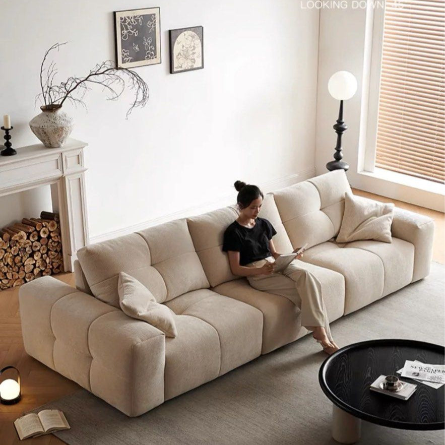 ALESO Scratch Resistant Backrest Slider Sofa