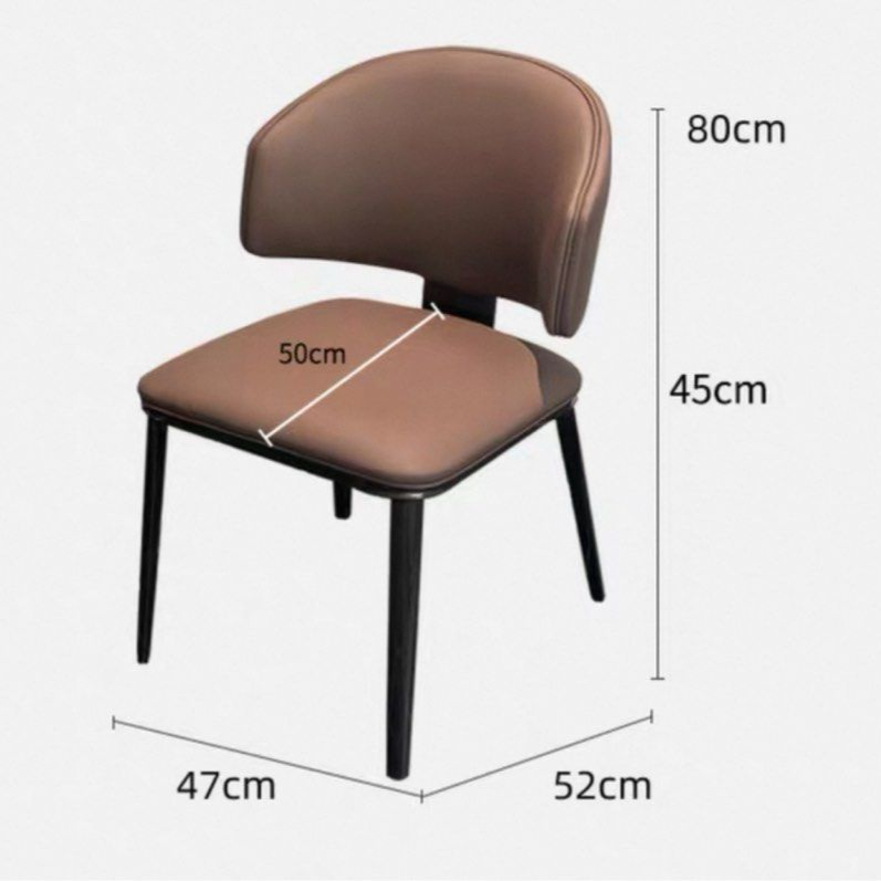 GEOS Modern Scratch Proof Leather Dining Chair