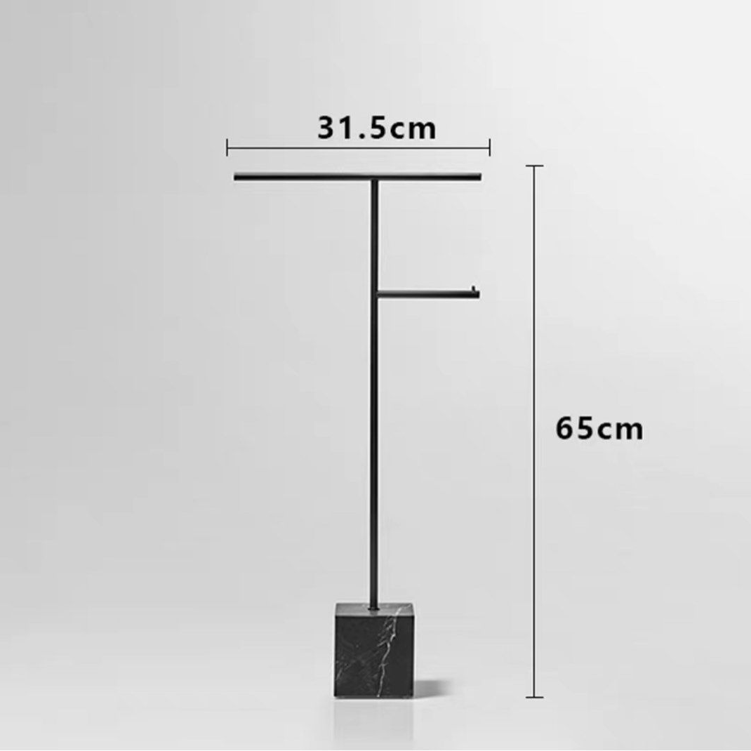 ISAQUEN Modern Marble Towel Rack