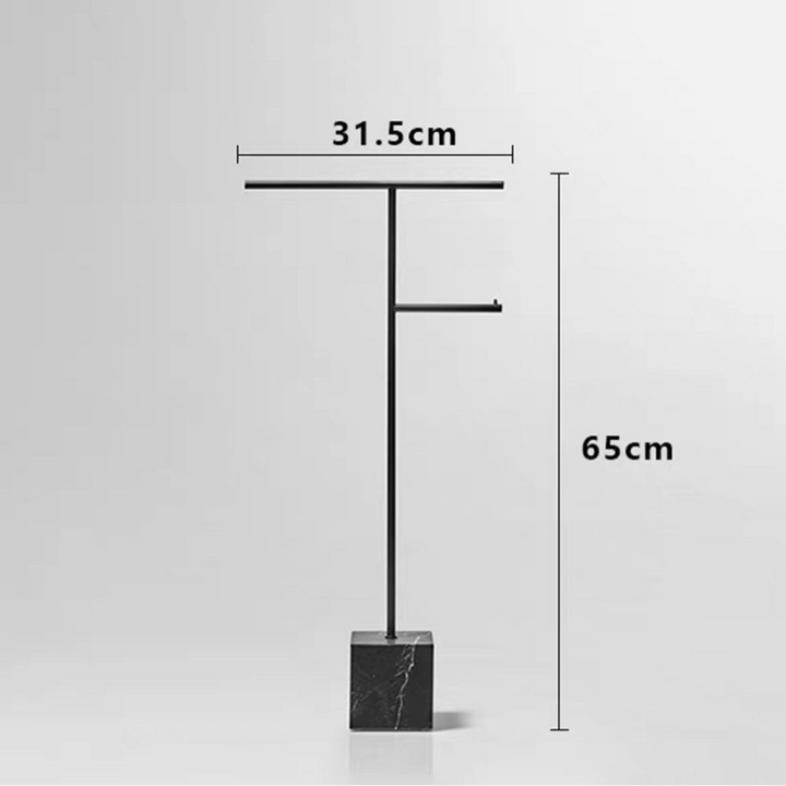 ISAQUEN Modern Marble Towel Rack