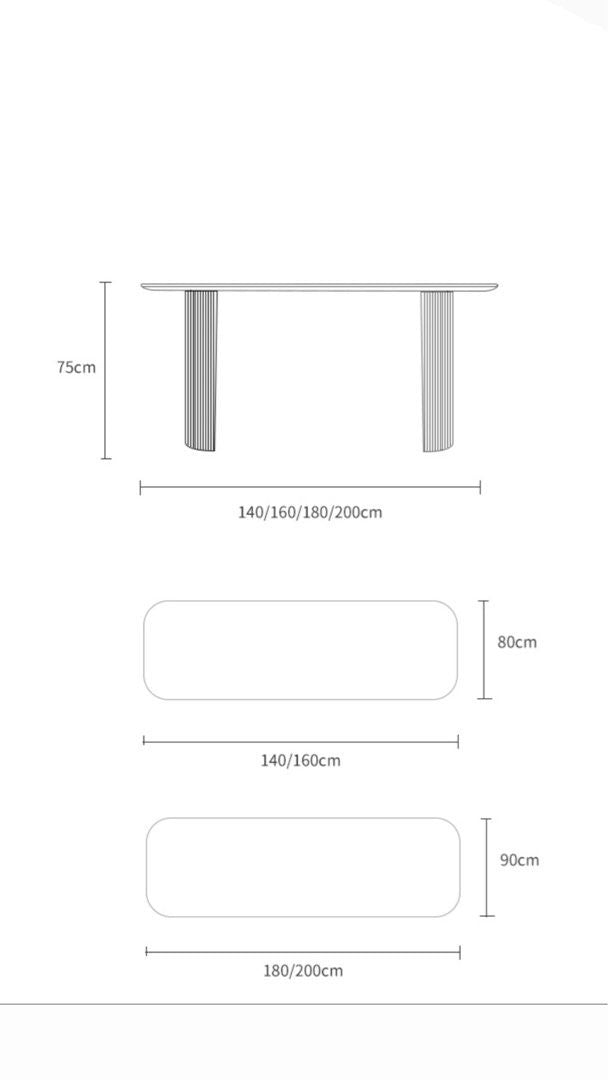 TODD Modern Marble Dining Table