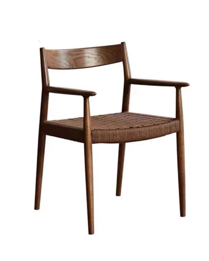 TIERRA Japandi Rope Woven Dining Chair