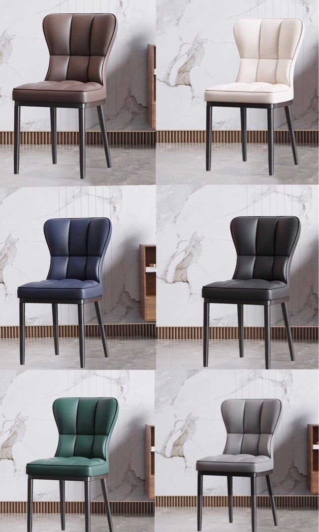 LUSSO Modern Leather Dining Chair