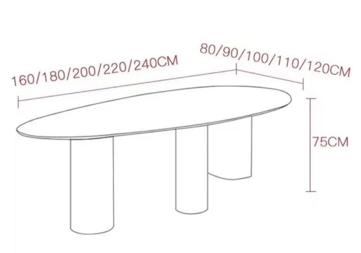 HARVEY Modern Marble Dining Table