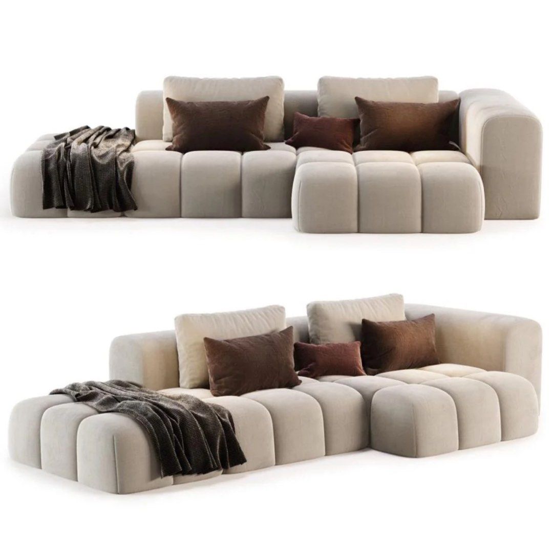 ATON Modern Scratch Resistant Side Chaise Sofa