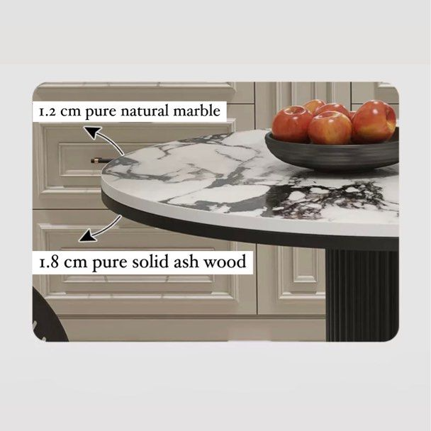 LOPEZ Round Marble Dining Table