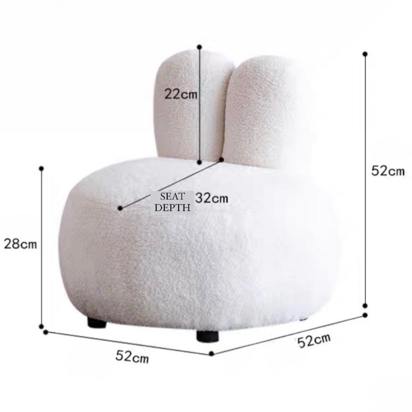 JOANNA Modern Boucle Lounge Chair