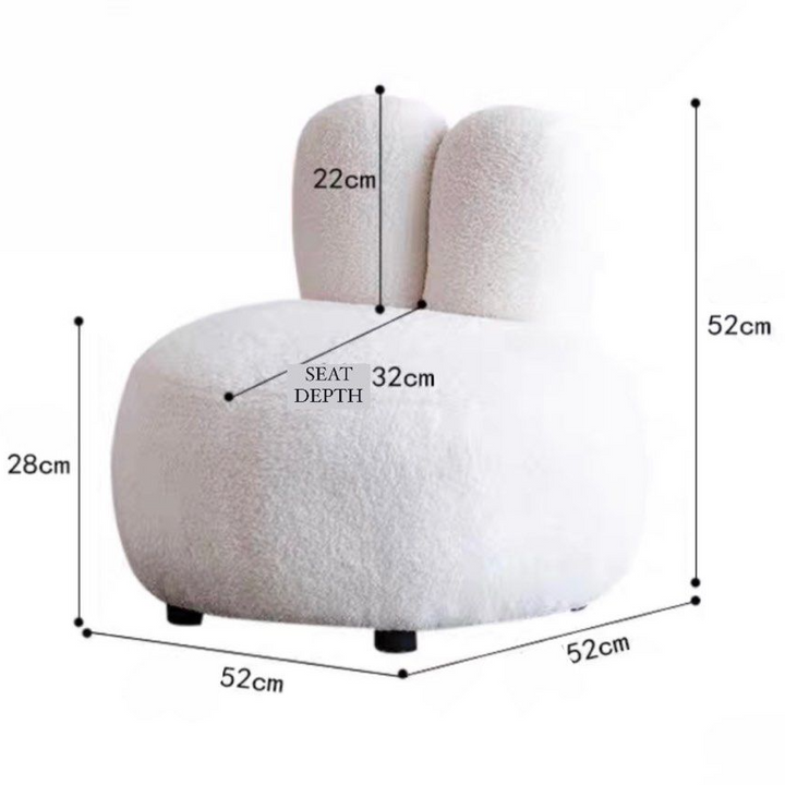 JOANNA Modern Boucle Lounge Chair