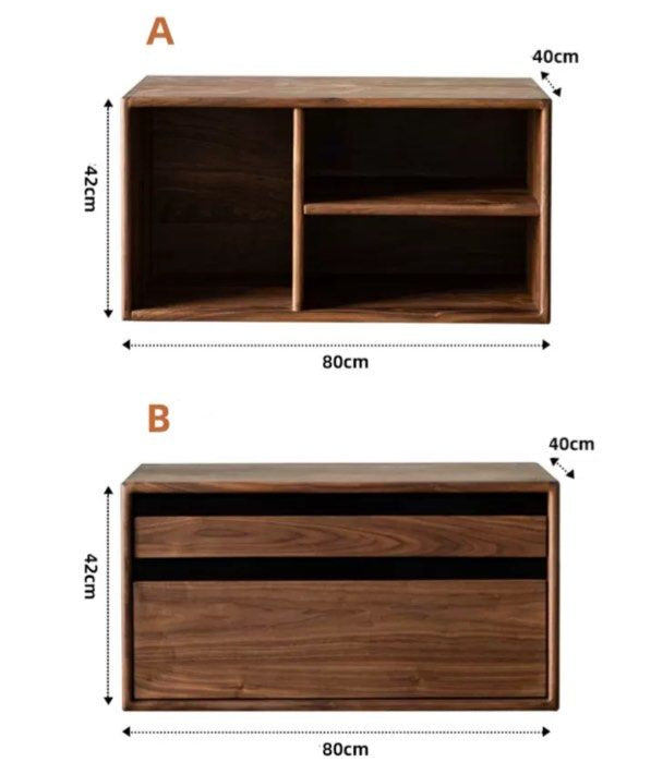 IRACEMA Rustic Solid Wood Modular Shelf