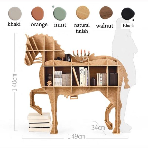 LUMIÈRE Modern Horse Shelf