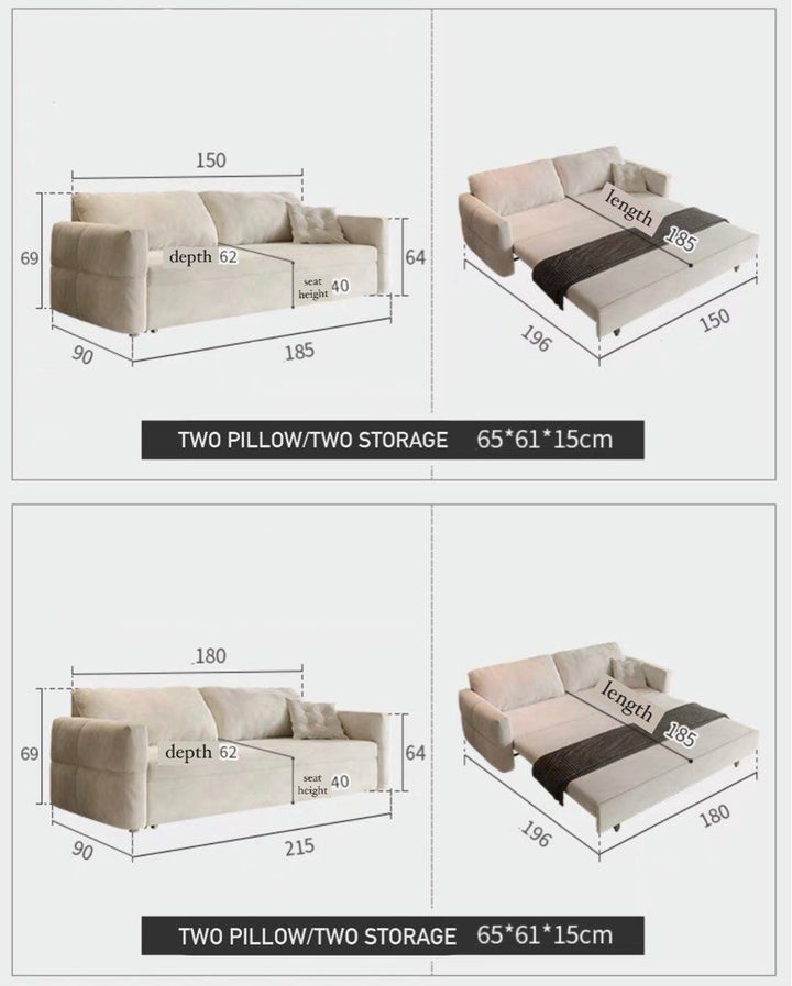 JEKO Modern Storage Sofa Bed