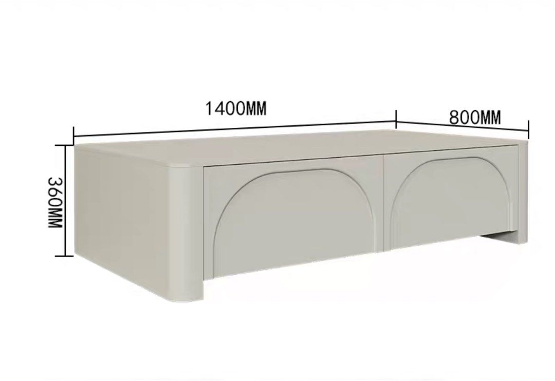 GEROM Japandi LED TV Console