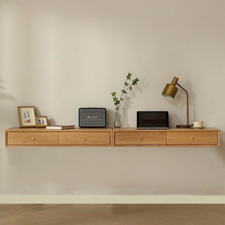 ELLIOTT Modern Solid Wood Floating Study Table