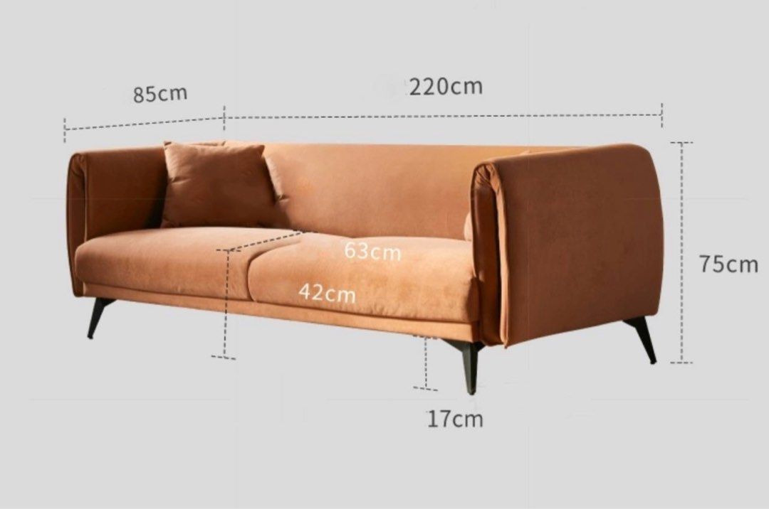 VASHTI Modern Velvet Sofa
