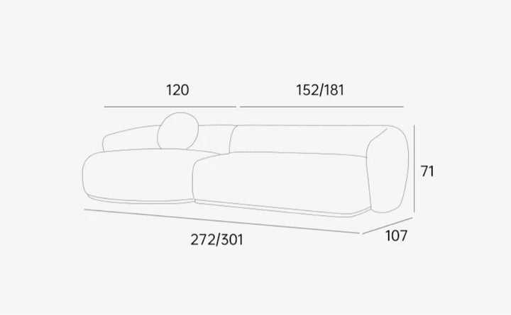 DELVORA Modern Boucle Sofa