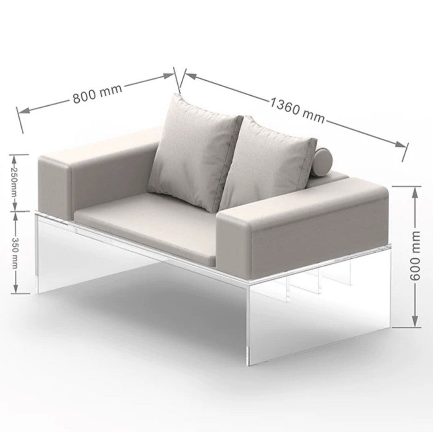 DRUVI Modern Leather Sofa