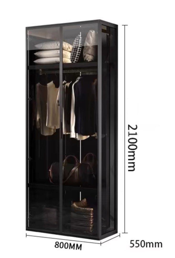 VALERIA Modern Glass Wardrobe
