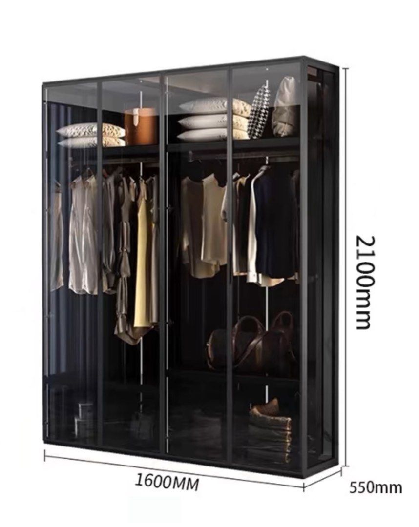 VALERIA Modern Glass Wardrobe
