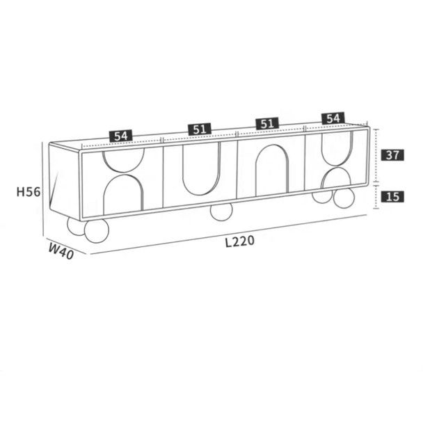 TOBEL Japandi TV Console