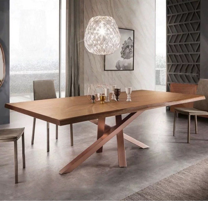 JACKE Wishbone Solid Wood Dining Table