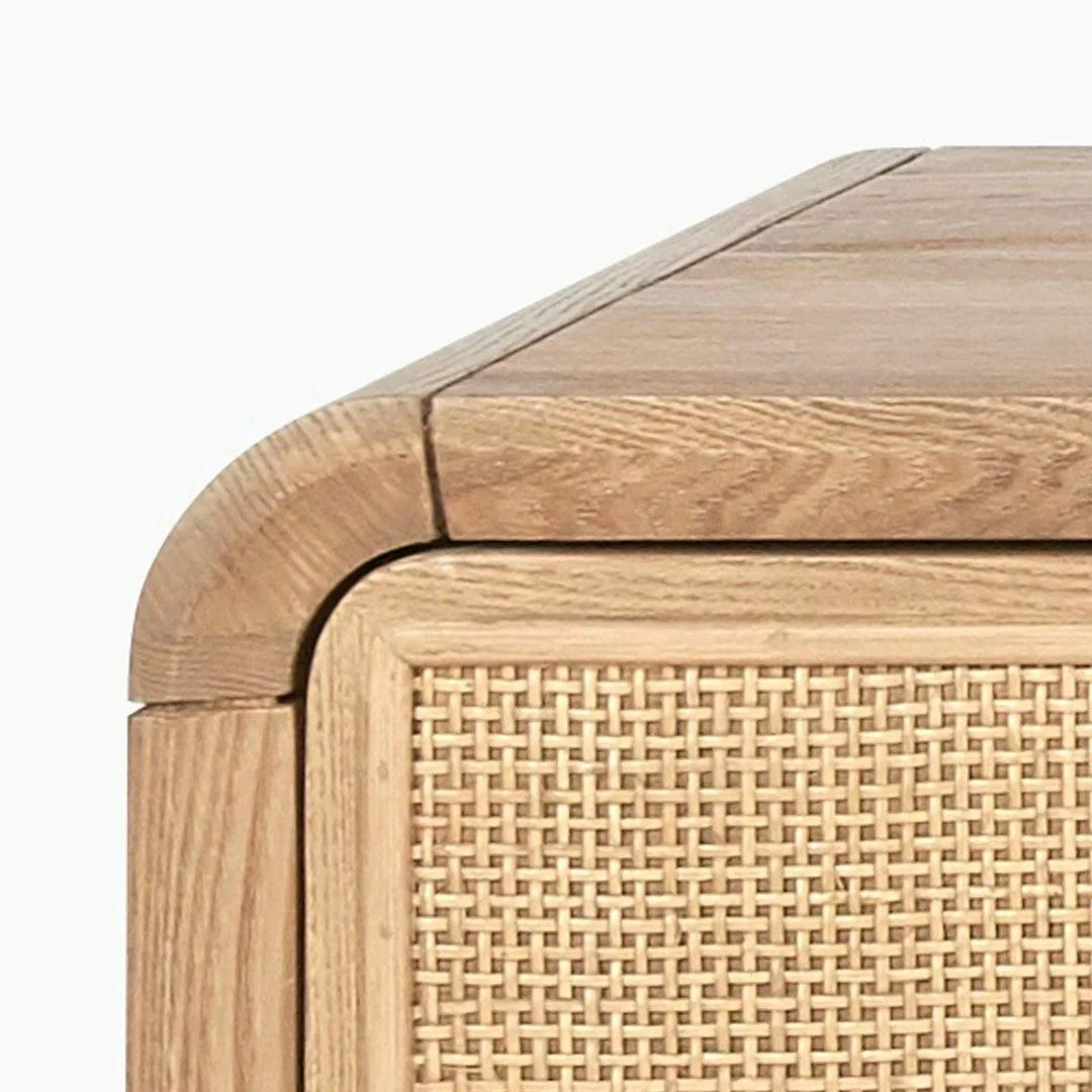 ALEEMA Modern Solid Wood TV Console