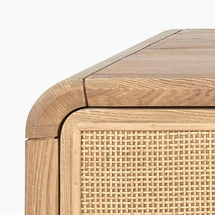 ALEEMA Modern Solid Wood TV Console