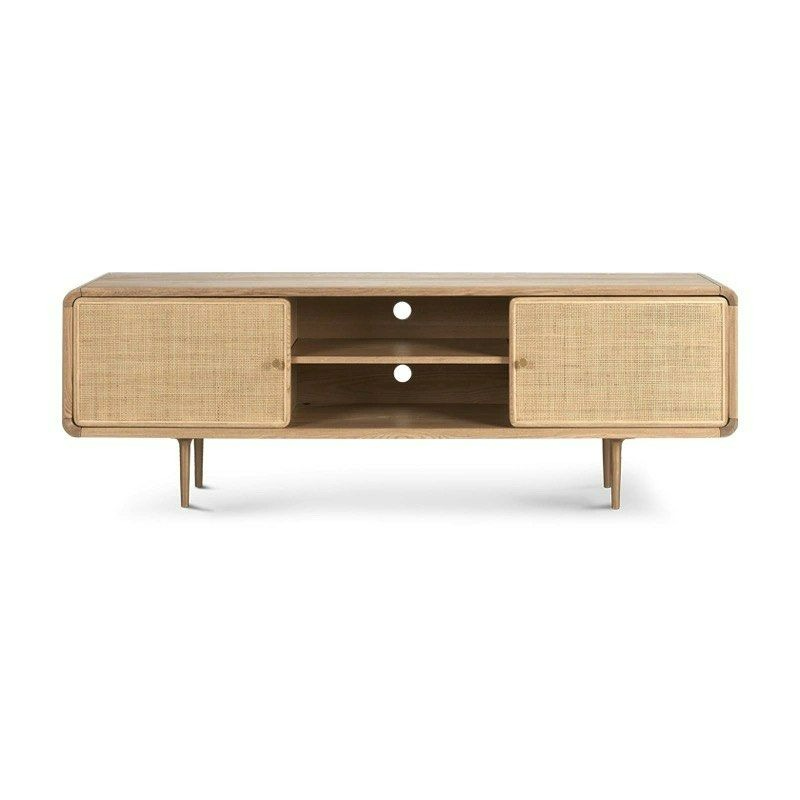 ALEEMA Modern Solid Wood TV Console