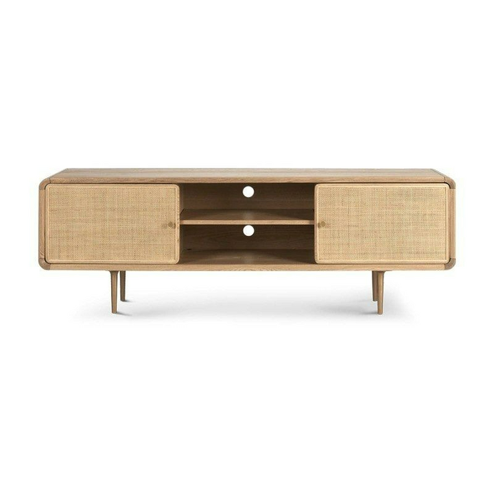 ALEEMA Modern Solid Wood TV Console