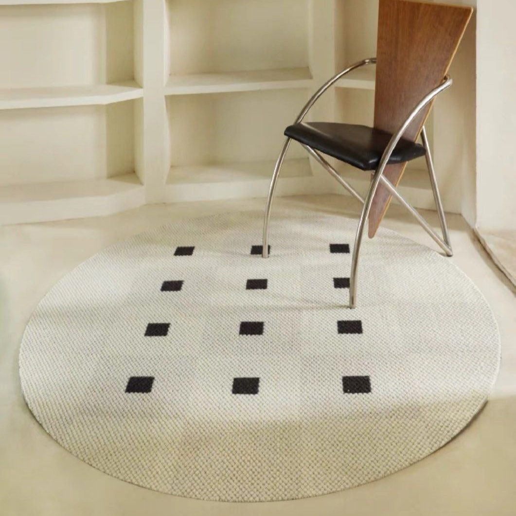 TERRY Modern Round Wool Rug