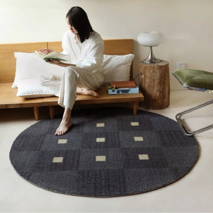 TERRY Modern Round Wool Rug