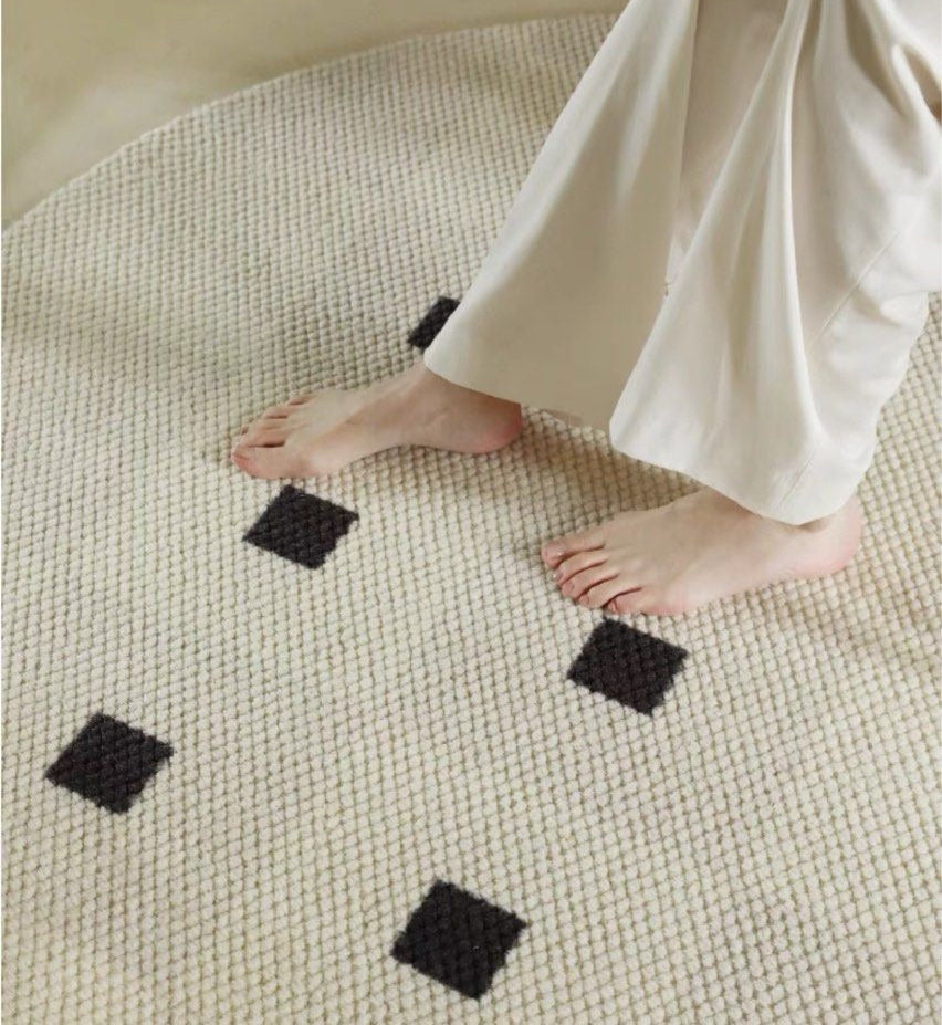 TERRY Modern Round Wool Rug