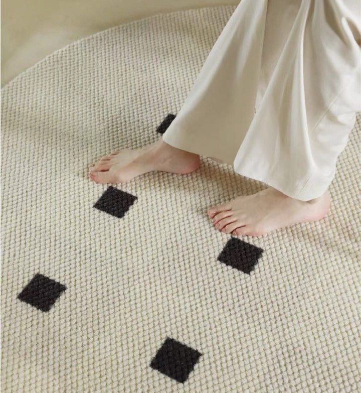 TERRY Modern Round Wool Rug