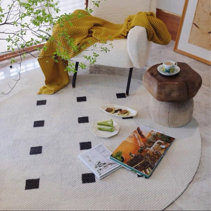 TERRY Modern Round Wool Rug