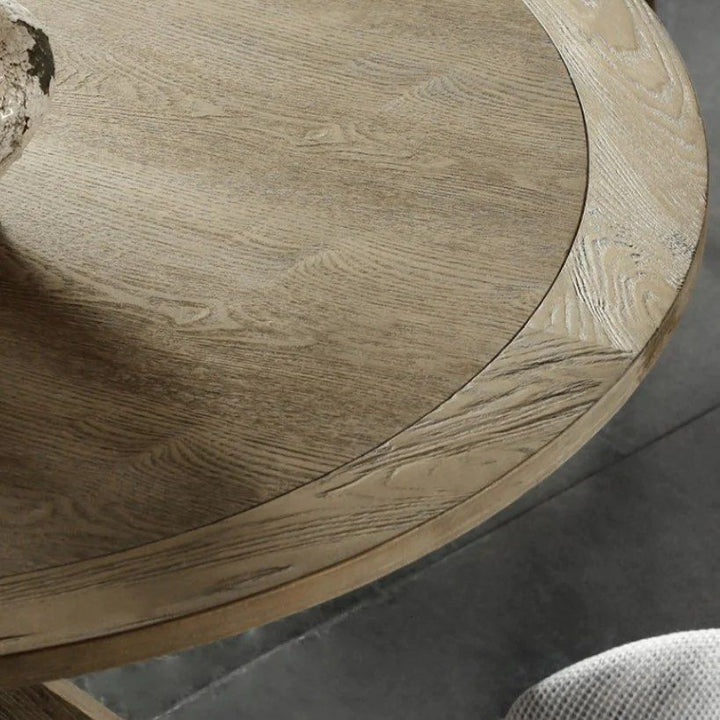 AFFEUR Pedestal Dining Table