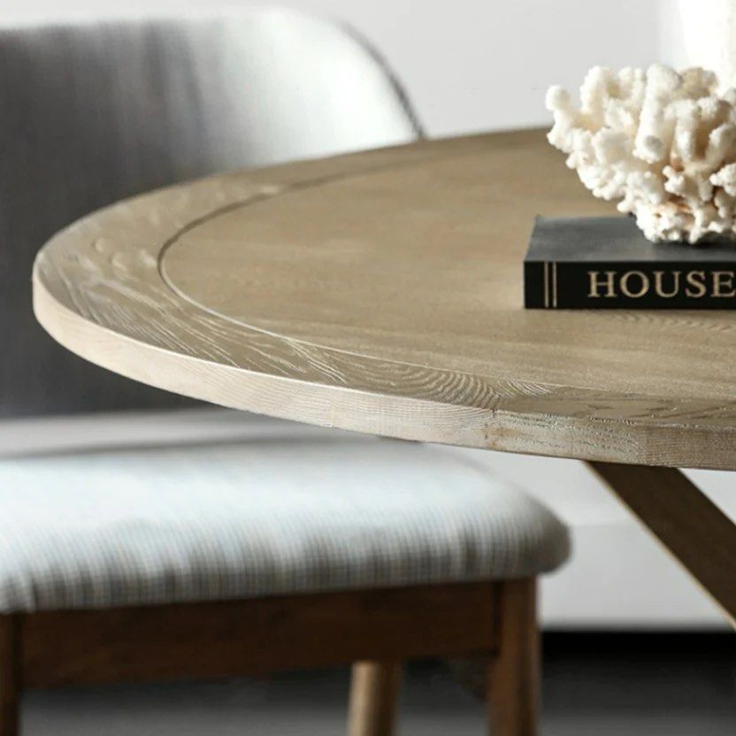 AFFEUR Pedestal Dining Table