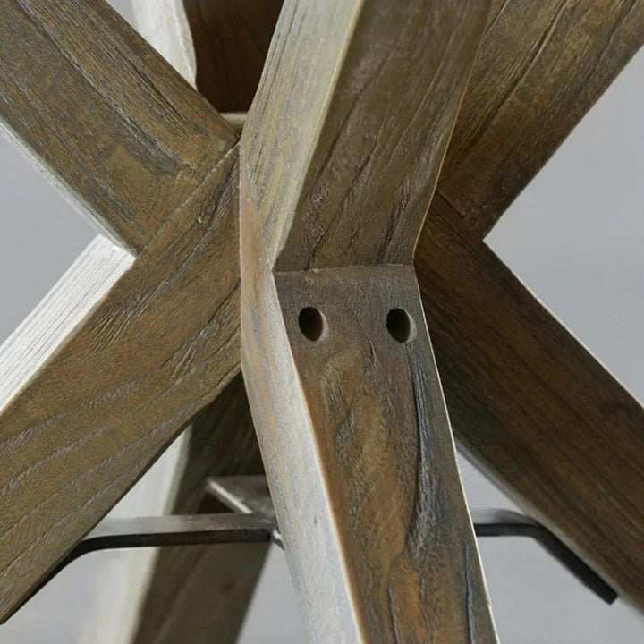 AFFEUR Pedestal Dining Table