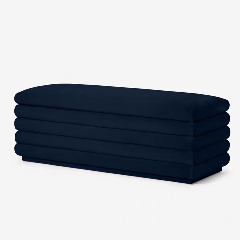 COLBY Modern Boucle Storage Bench