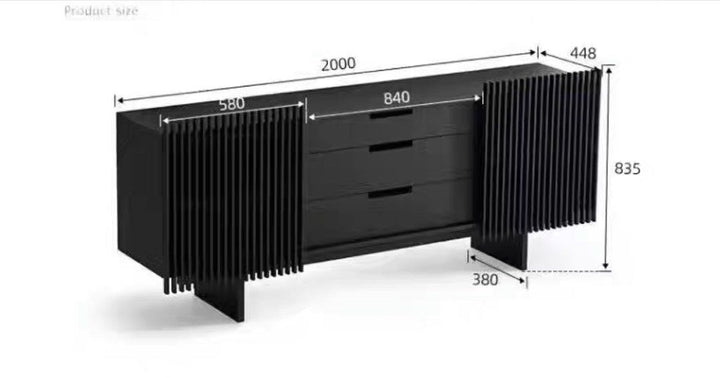 ZELIE Modern Solid Wood Sideboard