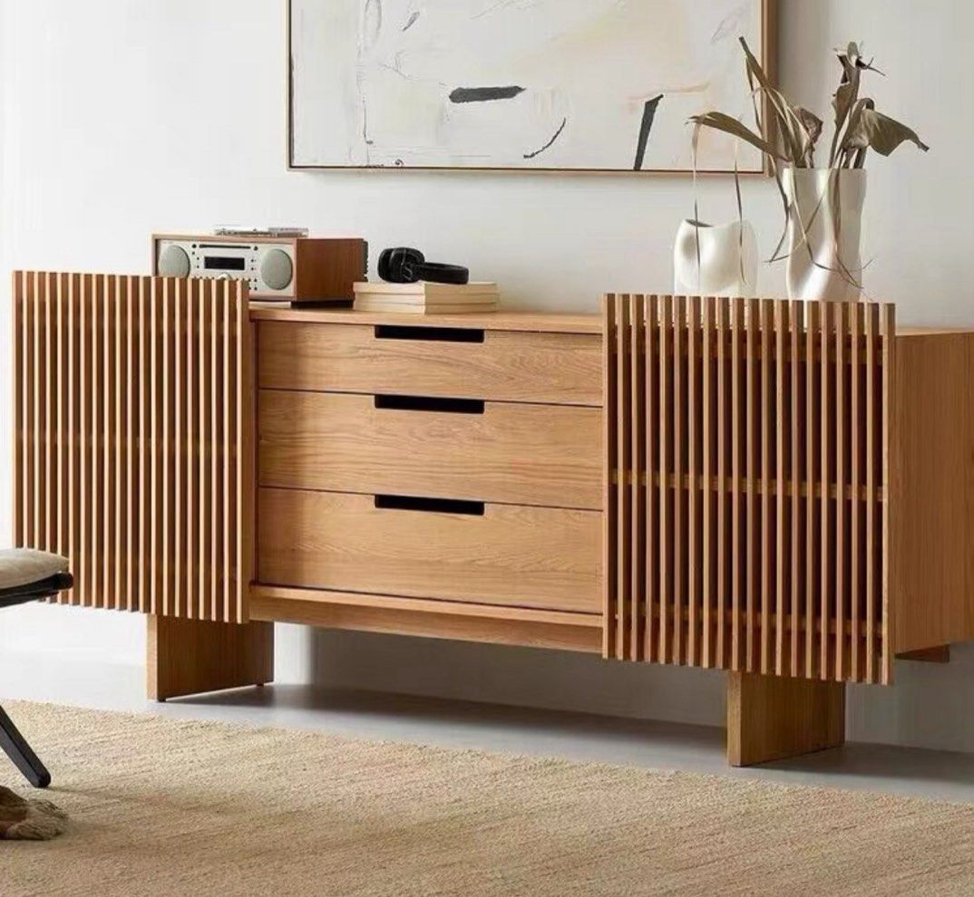 ZELIE Modern Solid Wood Sideboard