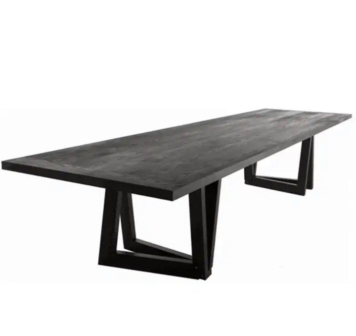 IGNAZ Rustic Solid Wood Dining Table