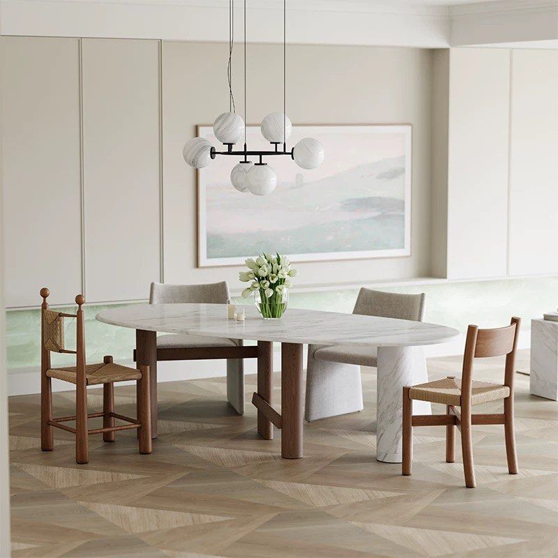 SYNE Modern Marble Dining Table