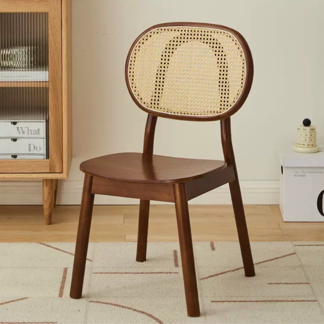 NANTA Rustic Rattan Dining Chair