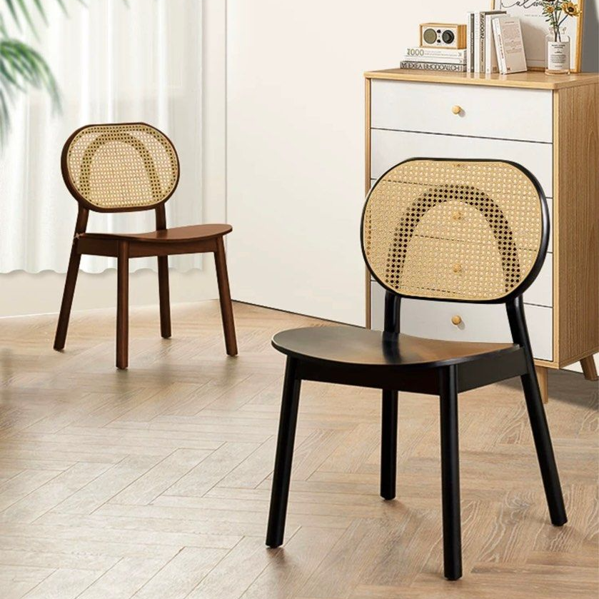 NANTA Rustic Rattan Dining Chair