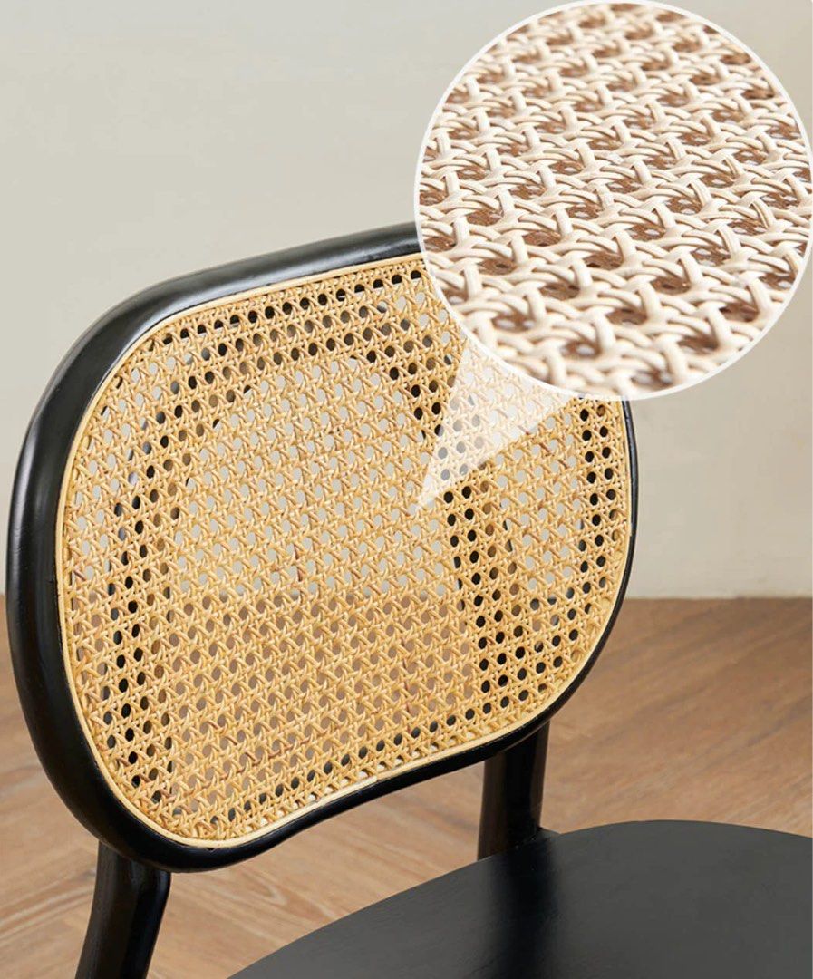 NANTA Rustic Rattan Dining Chair