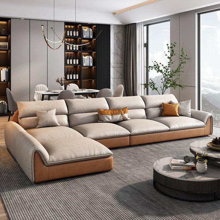 SYLVETA Modern Leathaire Sofa