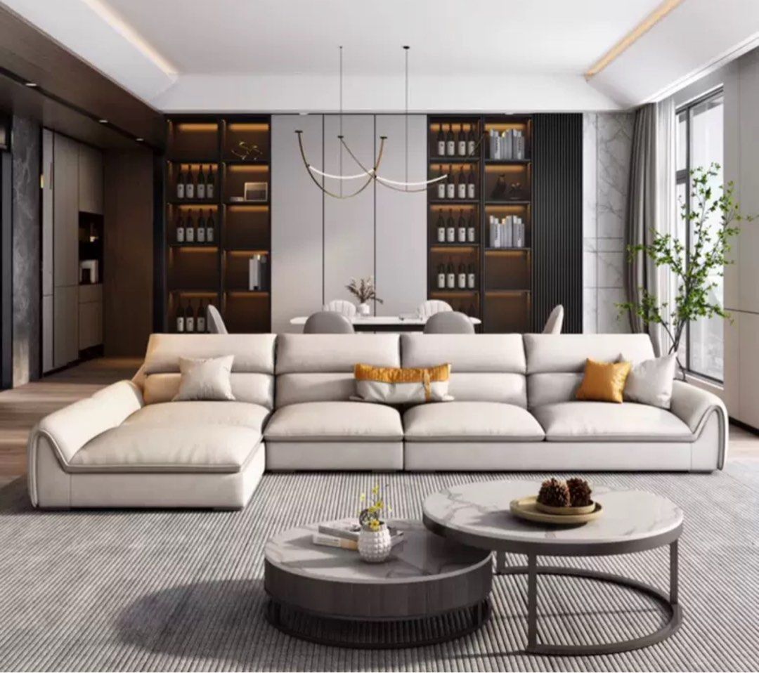 SYLVETA Modern Leathaire Sofa